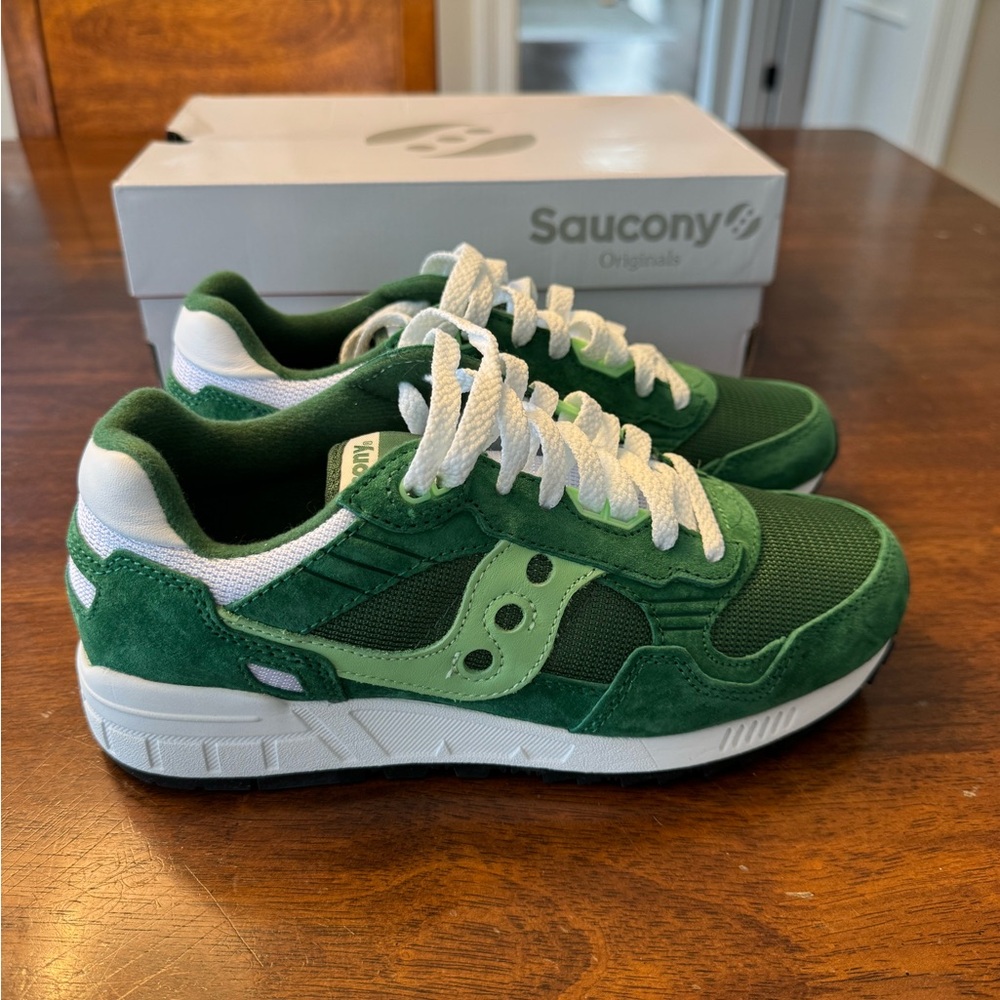 Saucony Shadow 5000 Green/White Sneakers